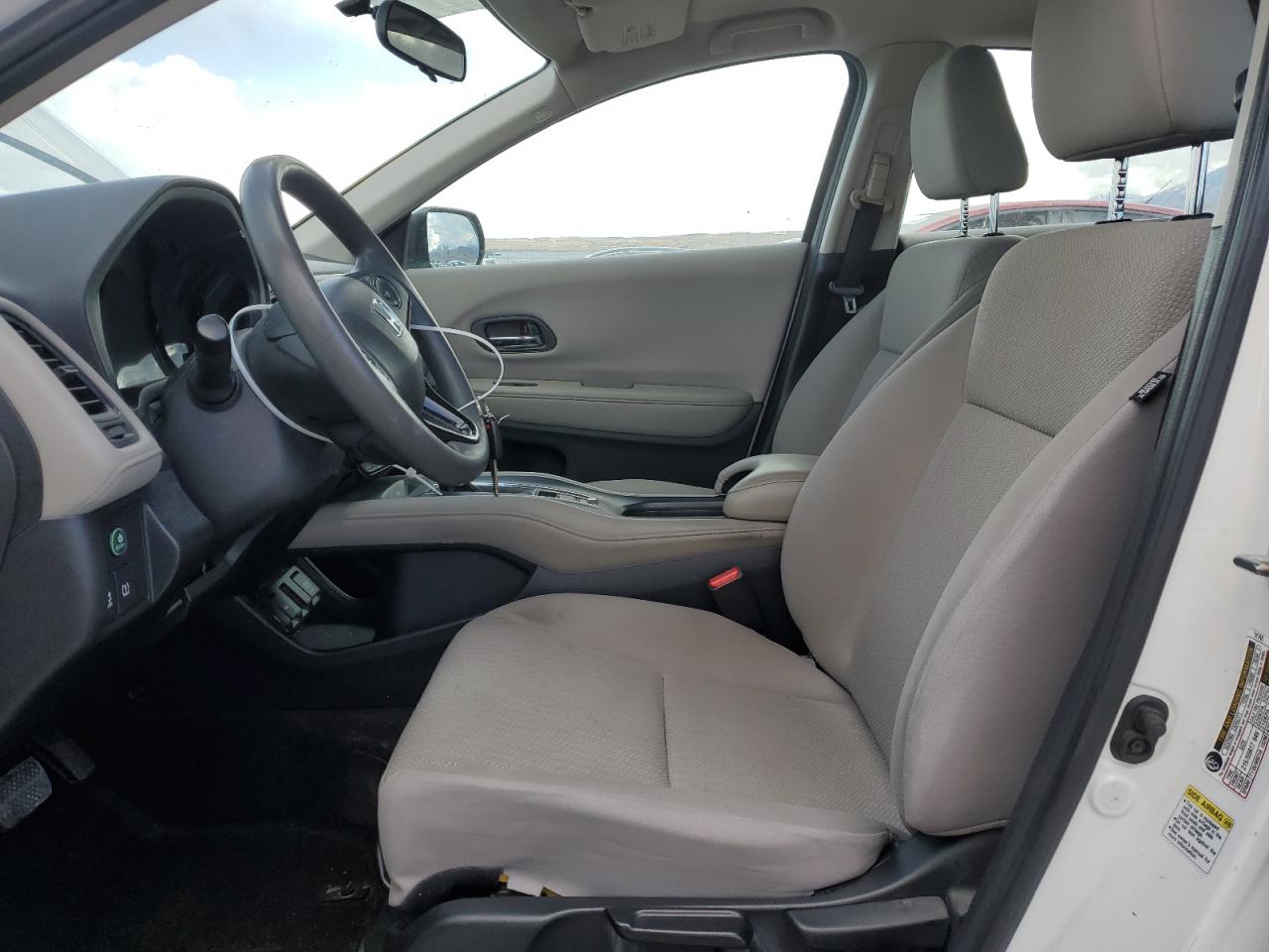 2016 Honda HR-V VIN 3CZRU6H36GM726959 Copart auction photo, front end damage thumbnail 7
