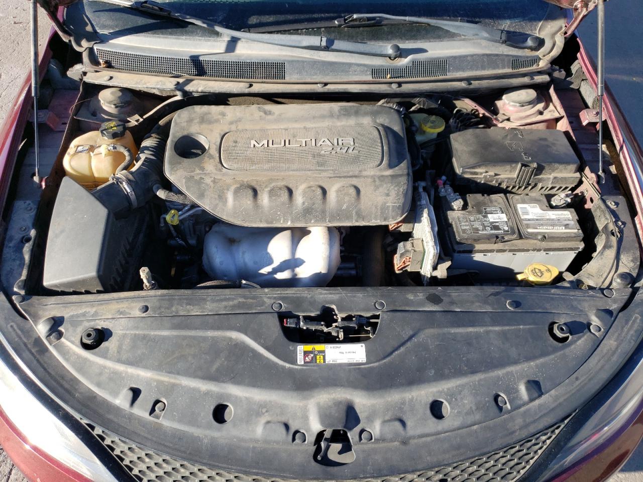 2015 Chrysler 200 VIN 1C3CCCBBXFN756066 Copart auction photo, side / front end damage thumbnail 11