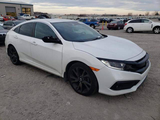 2021 Honda Civic VIN 2HGFC2F80MH504447 Copart auction photo, rear end / minor dent/scratches damage thumbnail 4
