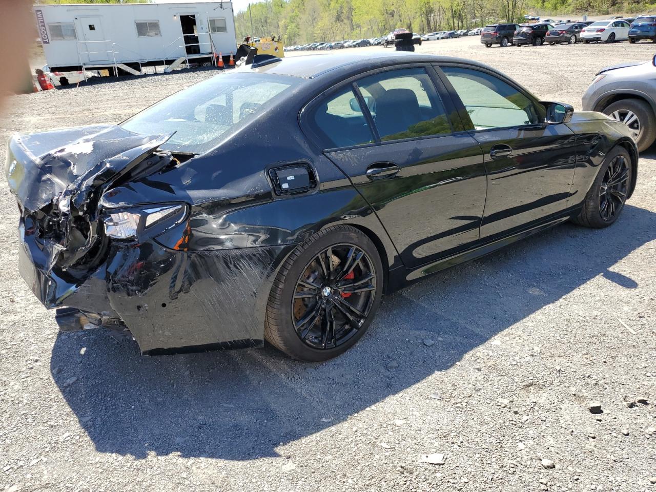 2021 BMW M5 VIN WBS83CH04MCG09673 Copart auction photo, all over damage thumbnail 3