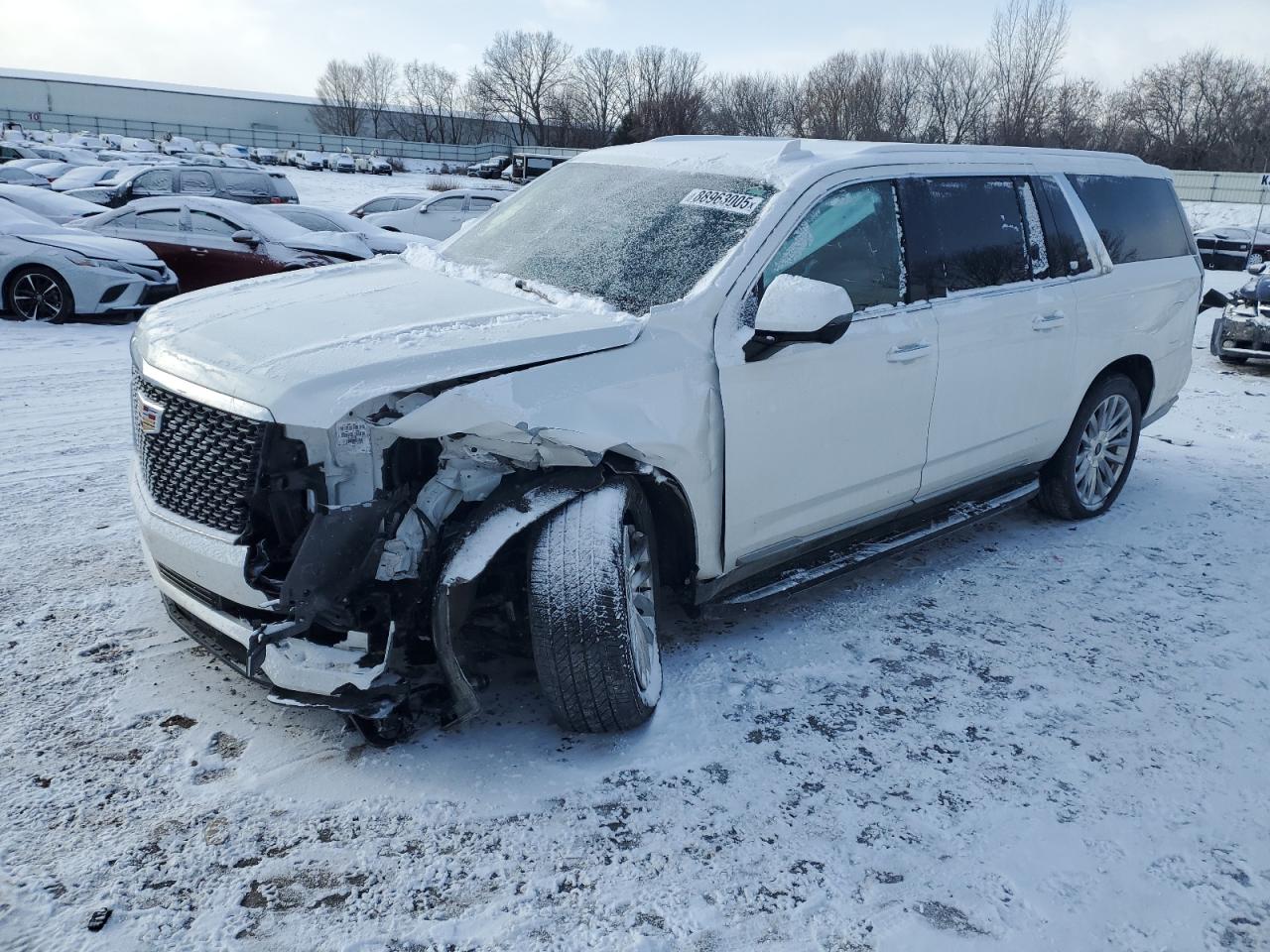 2024 Cadillac Escalade VIN 1GYS4KKL6RR123286 Copart auction photo, front end / minor dent/scratches damage thumbnail 2