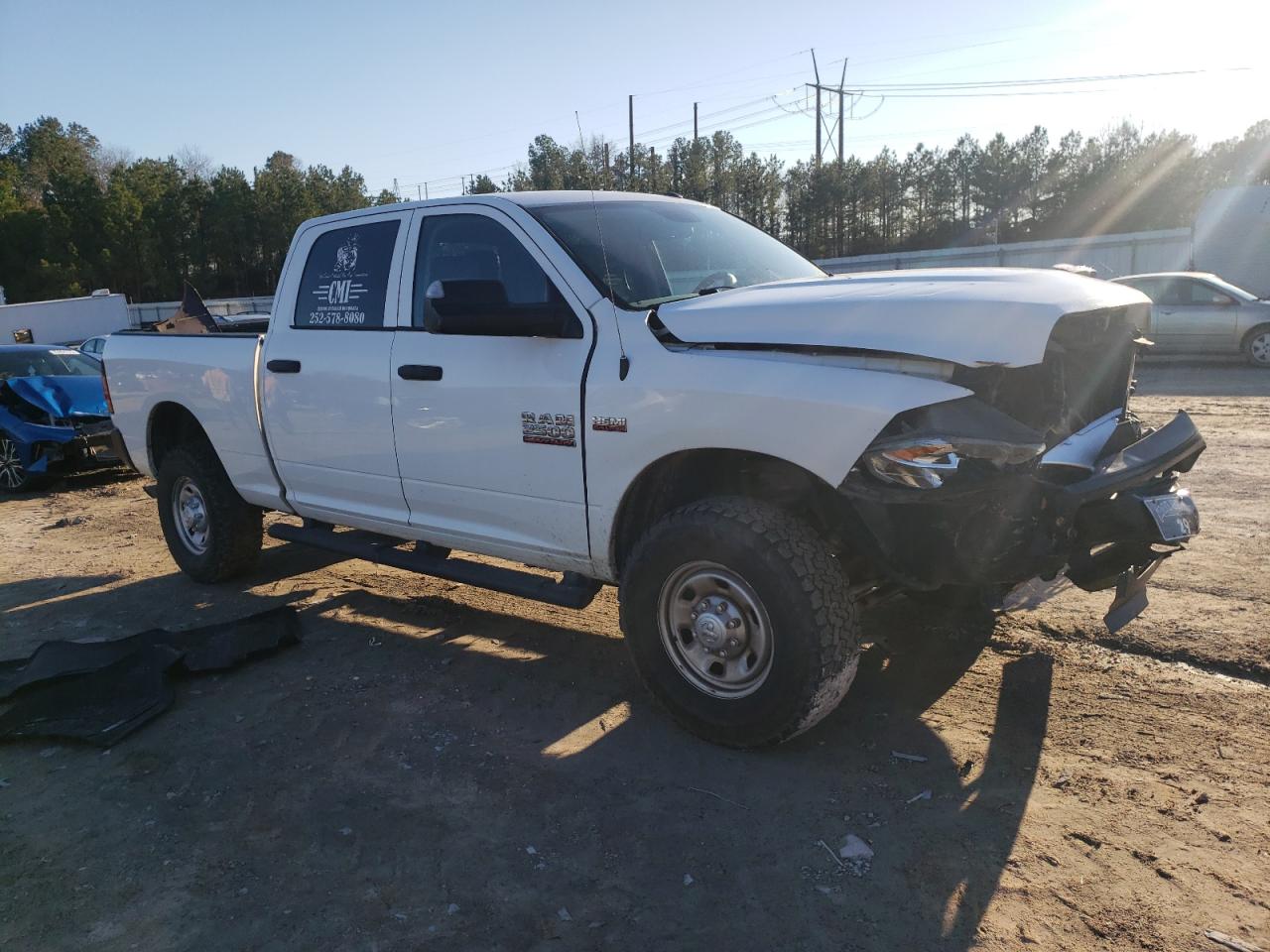 2018 RAM 2500 VIN 3C6UR5CJ1JG336270 Copart auction photo, front end damage thumbnail 4