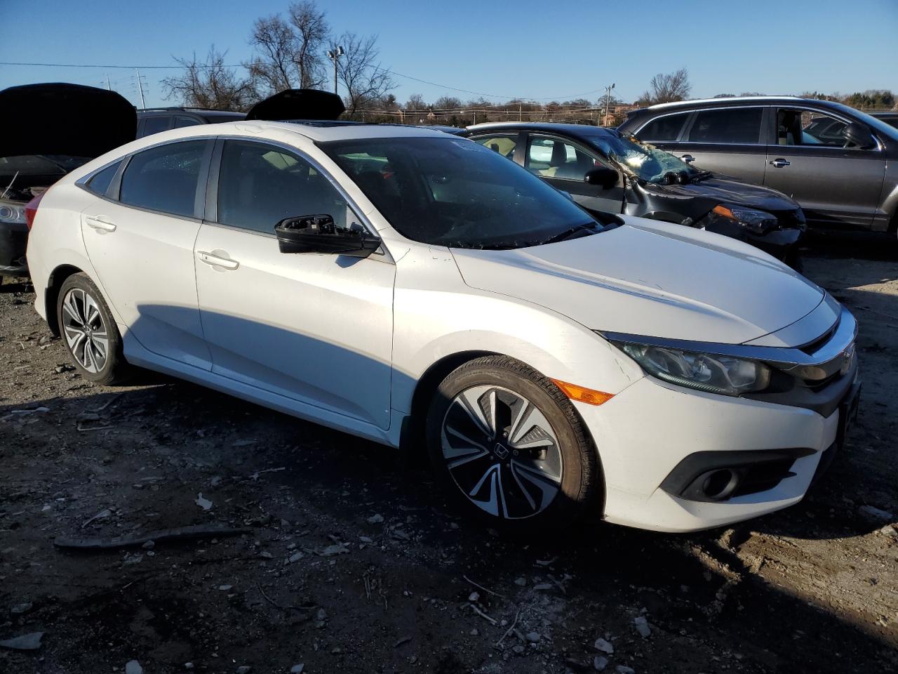 2018 Honda Civic VIN 19XFC1F70JE201076 Copart auction photo, water/flood / top/roof damage thumbnail 4
