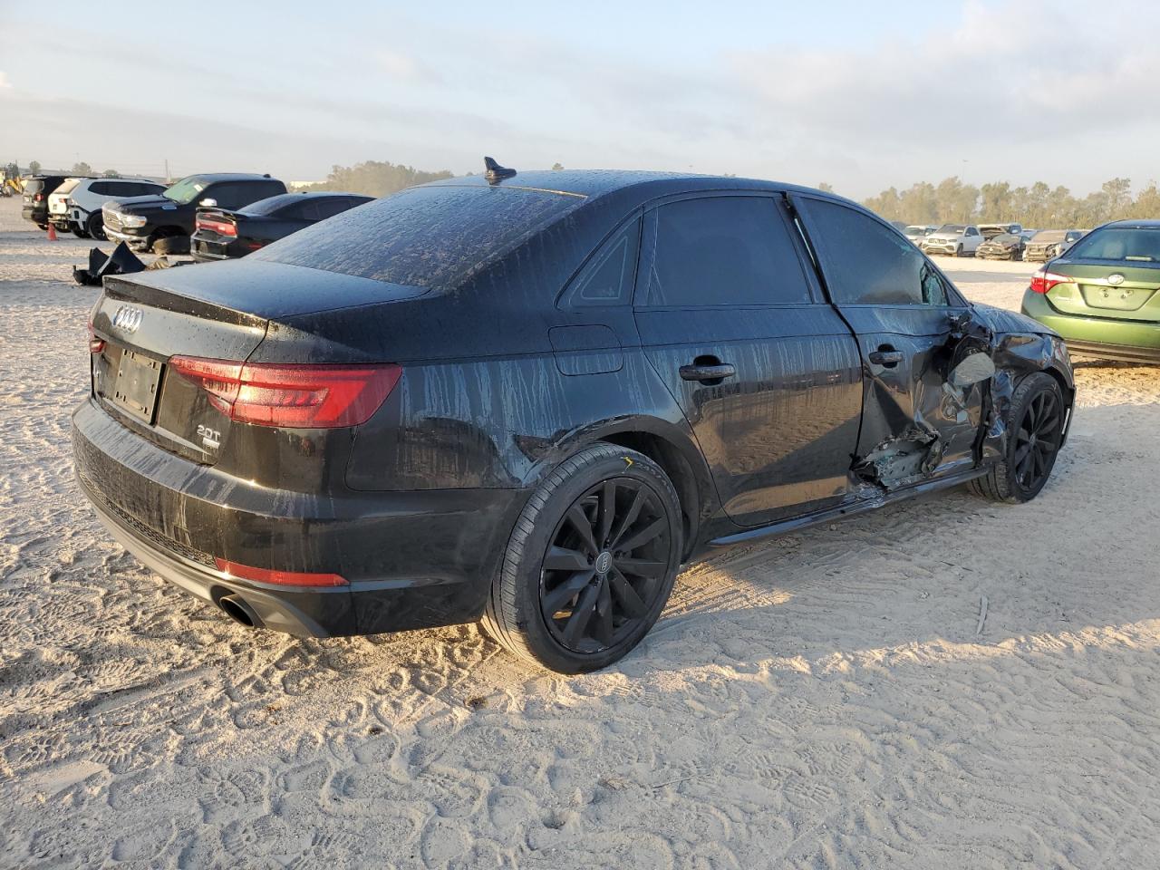 2018 Audi A4 VIN WAUKMAF48JA040025 Copart auction photo, side damage thumbnail 3