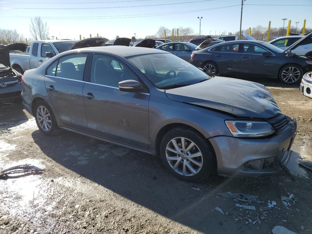 2014 Volkswagen Jetta VIN 3VWD07AJ9EM311994 Copart auction photo, front end / minor dent/scratches damage thumbnail 4