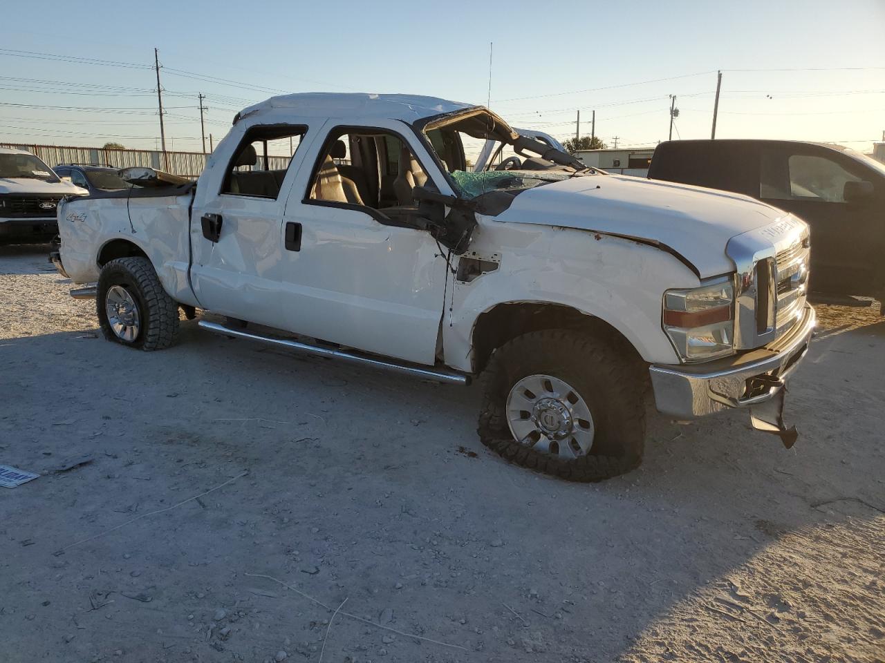2008 Ford F250 VIN 1FTSW21R98EC30411 Copart auction photo, rollover damage thumbnail 4