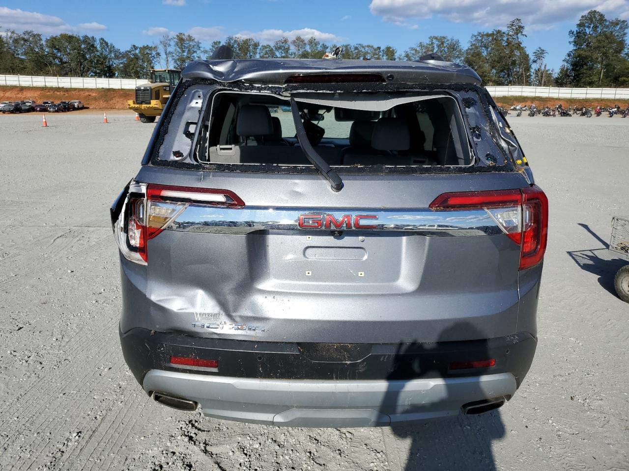2021 GMC Acadia VIN 1GKKNMLS3MZ162743 Copart auction photo, top/roof damage thumbnail 6