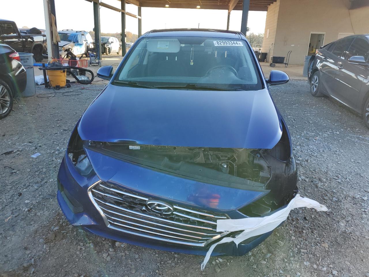 2019 Hyundai Accent VIN 3KPC24A36KE057286 Copart auction photo, front end damage thumbnail 5