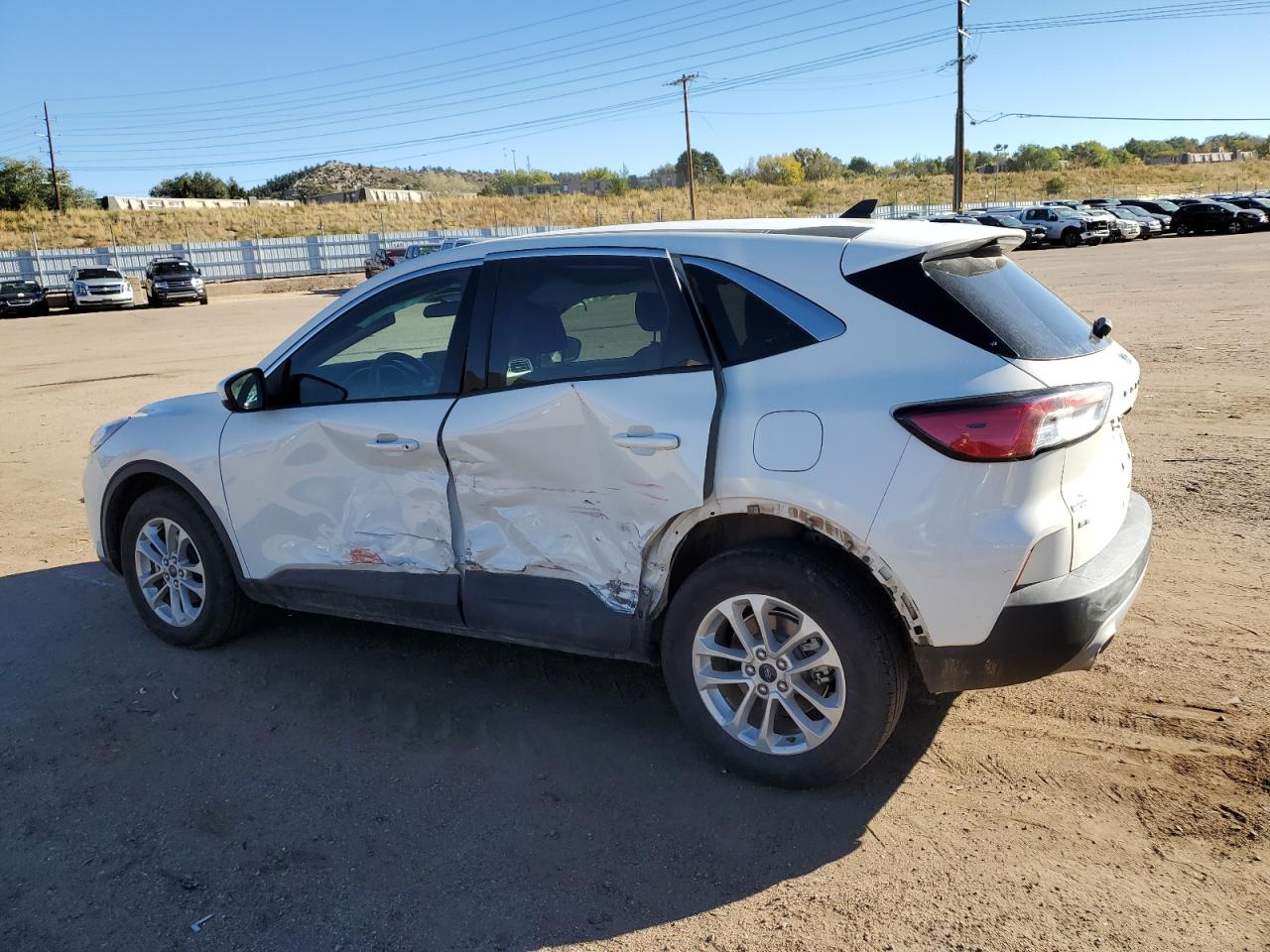 2020 Ford Escape VIN 1FMCU9G60LUB85627 Copart auction photo, side / rear end damage thumbnail 2