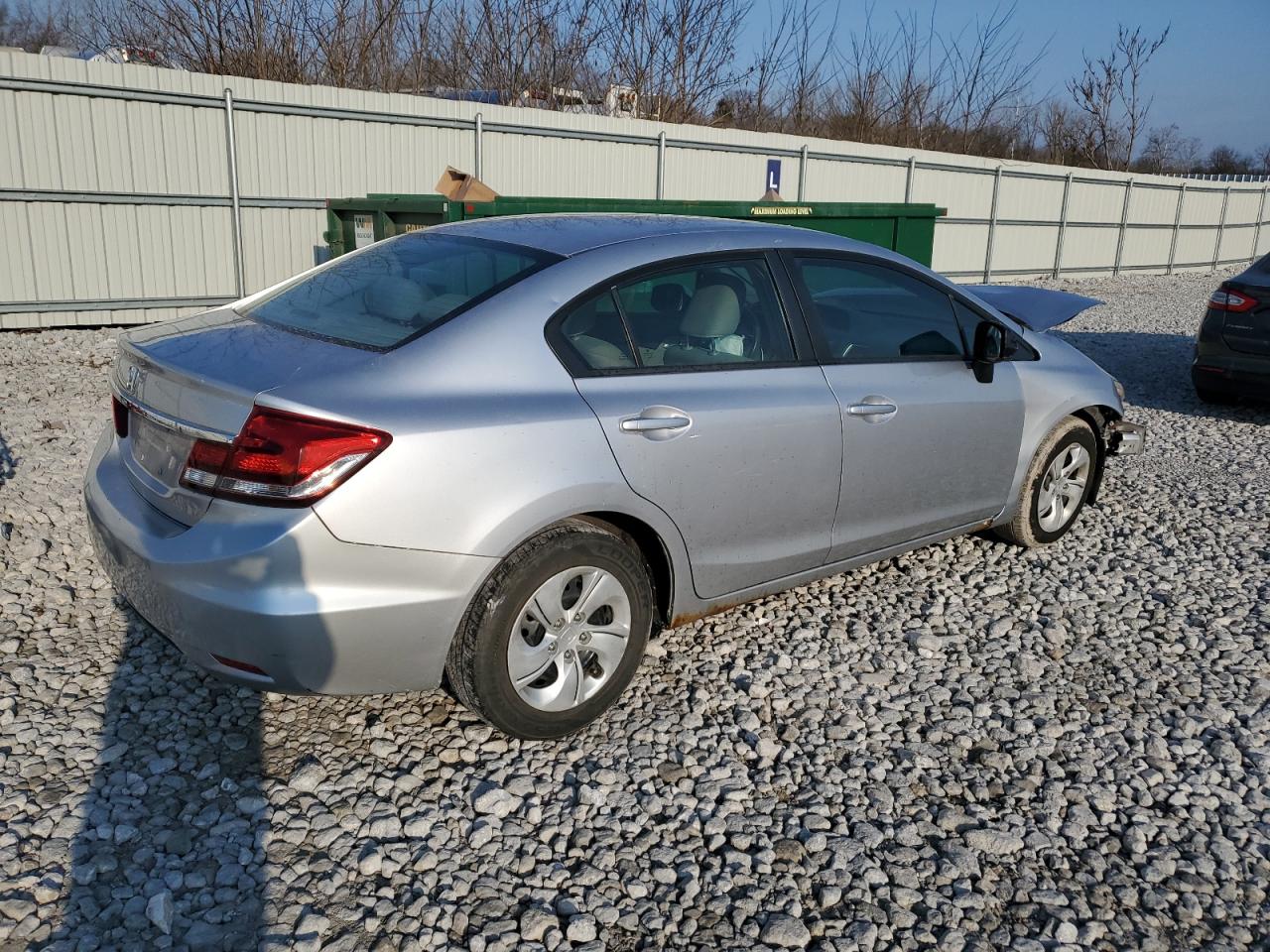 2013 Honda Civic VIN 19XFB2F52DE275112 Copart auction photo, front end / undercarriage damage thumbnail 3