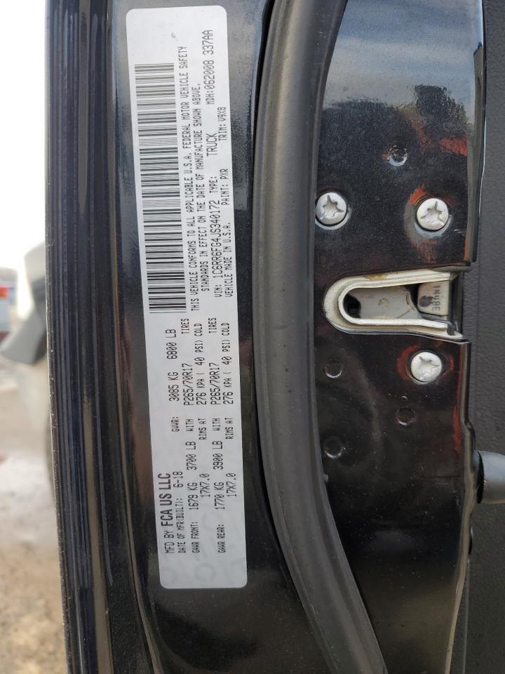2018 RAM 1500 VIN 1C6RR6FG4JS340172 Copart auction photo, rear end / front end damage thumbnail 13