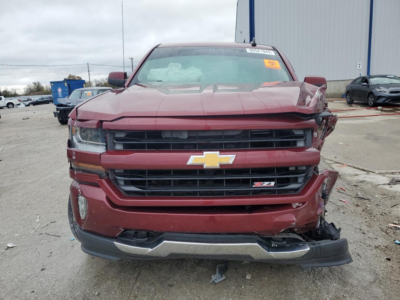 2017 Chevrolet Silverado VIN 3GCUKREC6HG149474 Copart auction photo, front end damage thumbnail 5