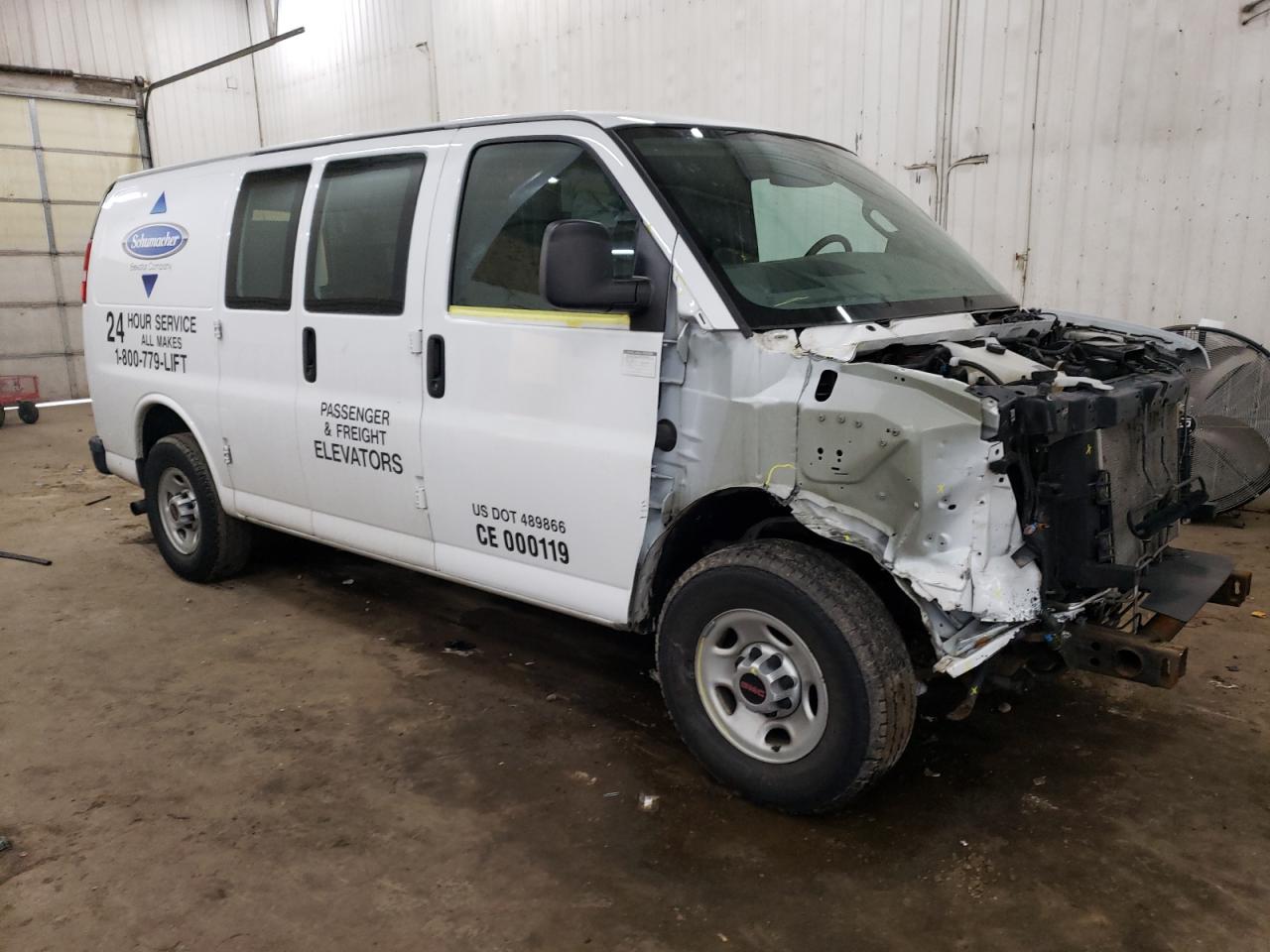 2017 GMC Savana VIN 1GTW7AFF3H1914689 Copart auction photo, front end damage thumbnail 4