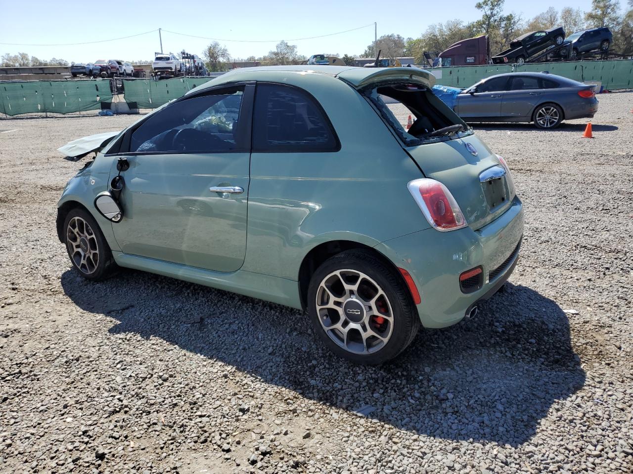 2013 Fiat 500 VIN 3C3CFFBR3DT515873 Copart auction photo, all over damage thumbnail 2