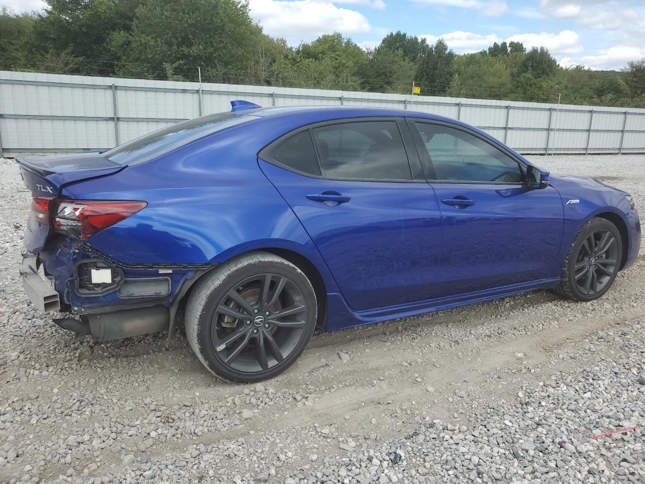 2018 Acura TLX VIN 19UUB2F65JA012015 Copart auction photo, rear end damage thumbnail 3
