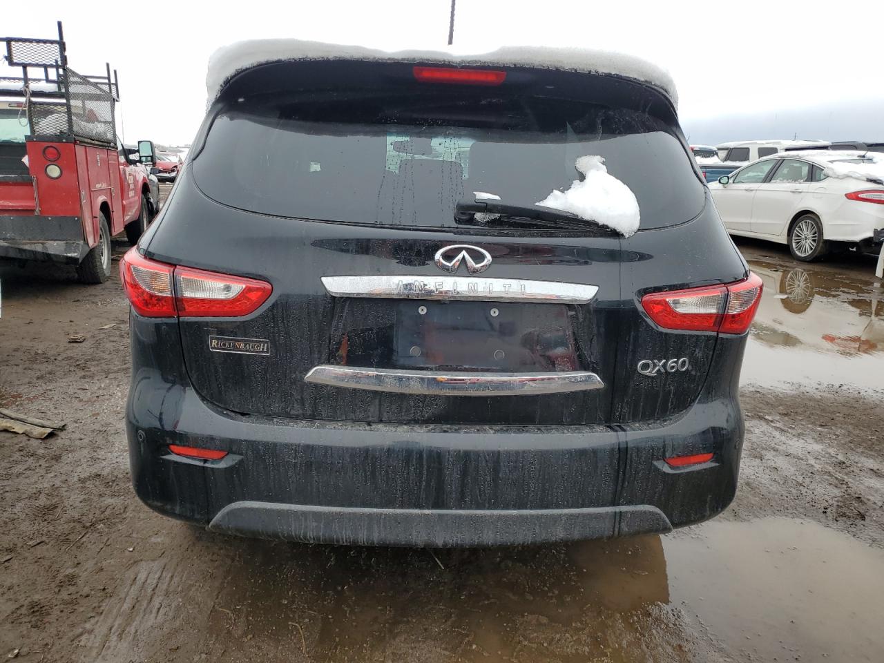 2014 Infiniti QX60 VIN 5N1AL0MM7EC555439 Copart auction photo, side damage thumbnail 6