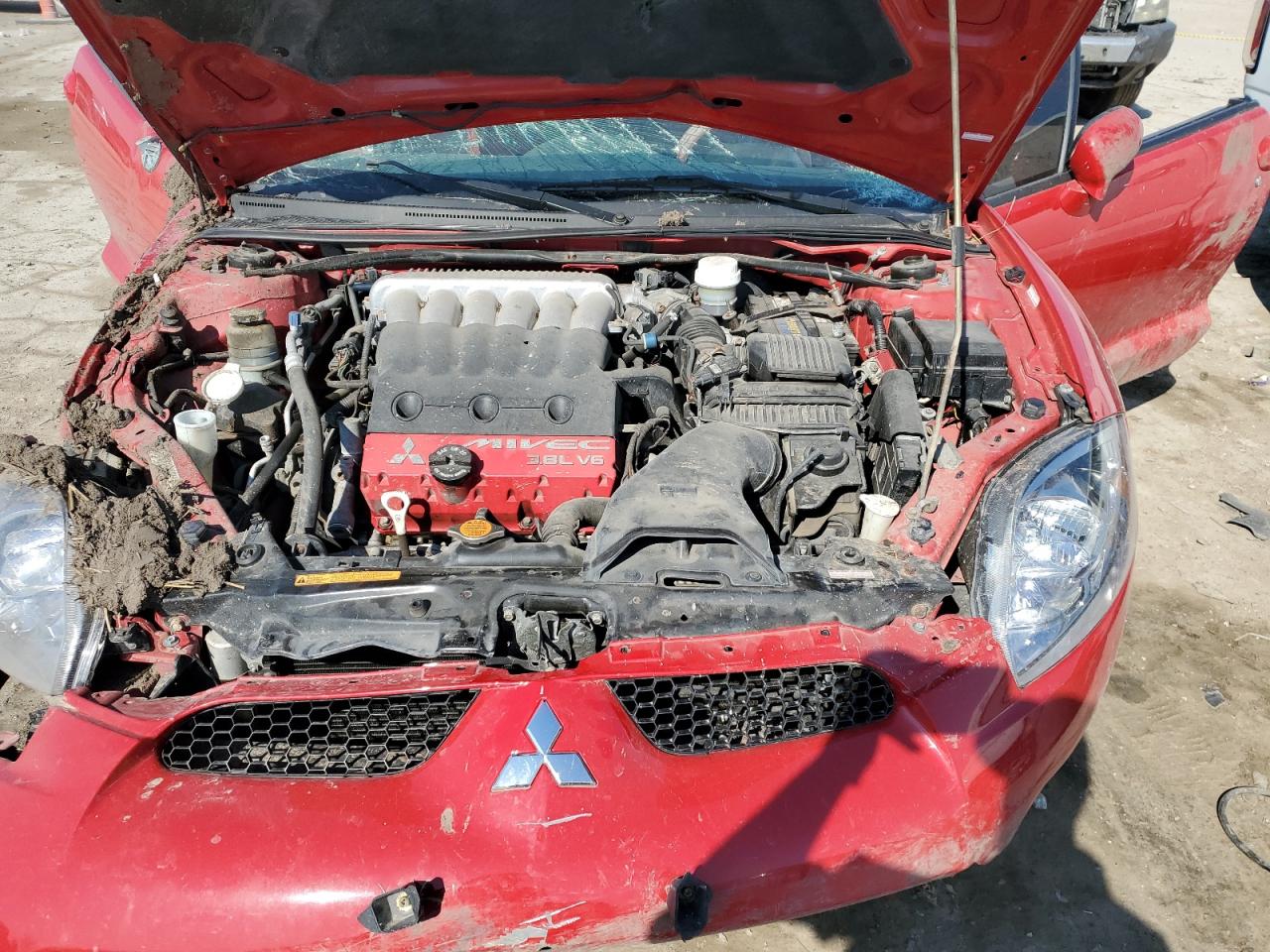 2007 Mitsubishi Eclipse VIN 4A3AL35T17E013785 Copart auction photo, rollover damage thumbnail 12