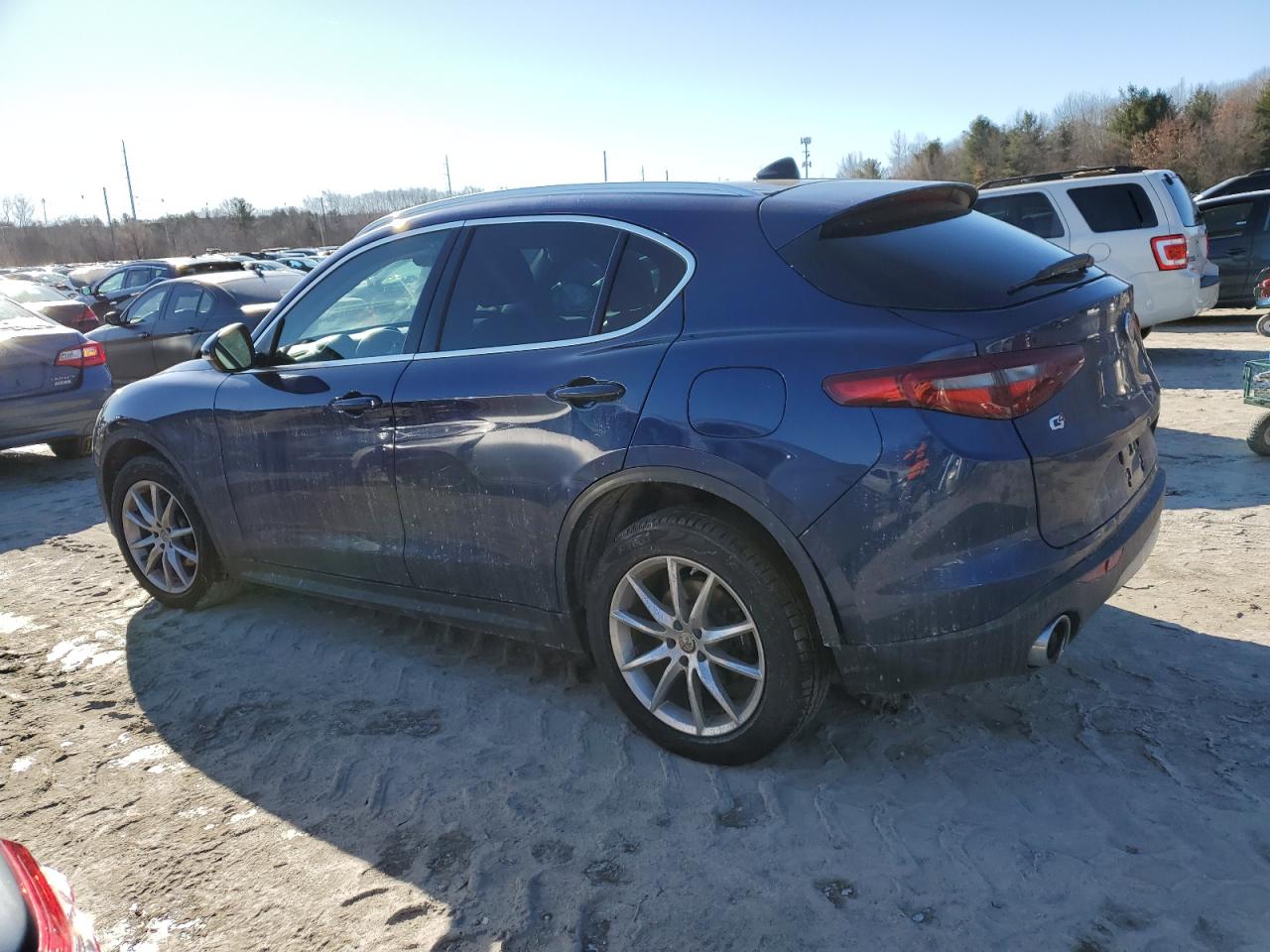 2019 Alfa Romeo Stelvio VIN ZASPAKBN6K7C44172 Copart auction photo, side damage thumbnail 2