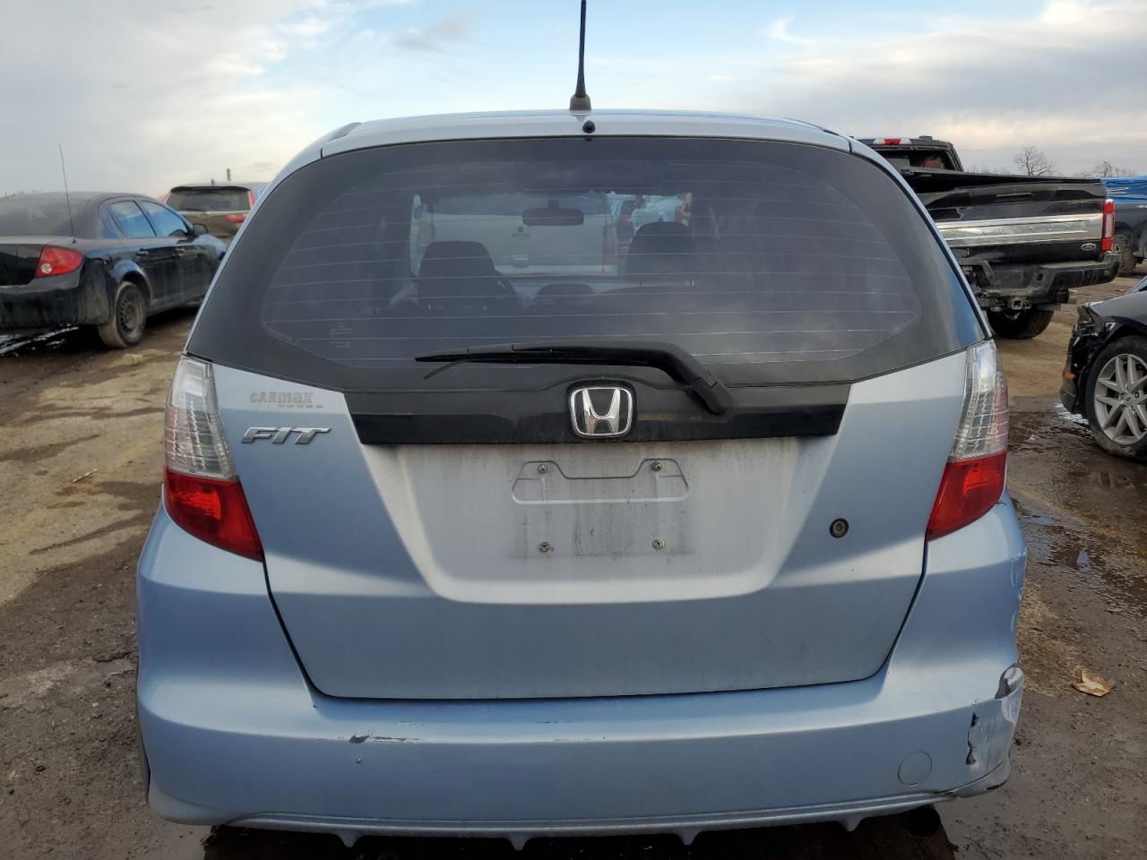 2009 Honda Fit VIN JHMGE87299S074975 Copart auction photo, front end / rear end damage thumbnail 6