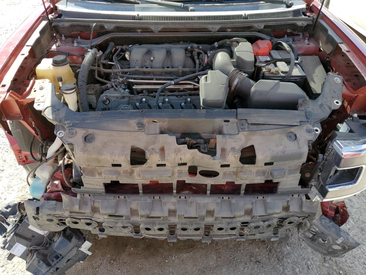 2018 Ford Flex VIN 2FMGK5C81JBA15075 Copart auction photo, front end / frame damage damage thumbnail 12
