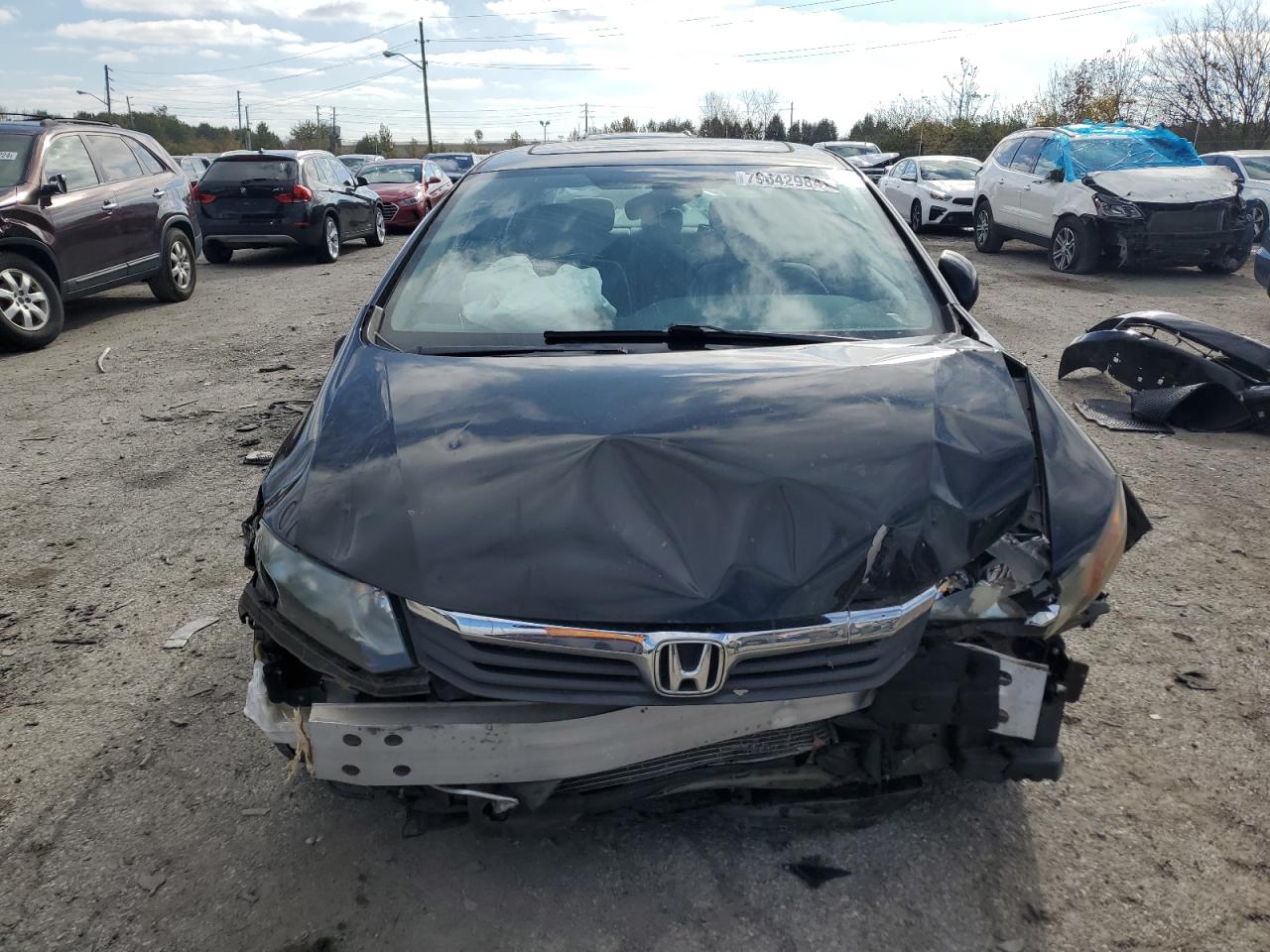 2012 Honda Civic VIN 19XFB2F81CE101539 Copart auction photo, front end / mechanical damage thumbnail 5