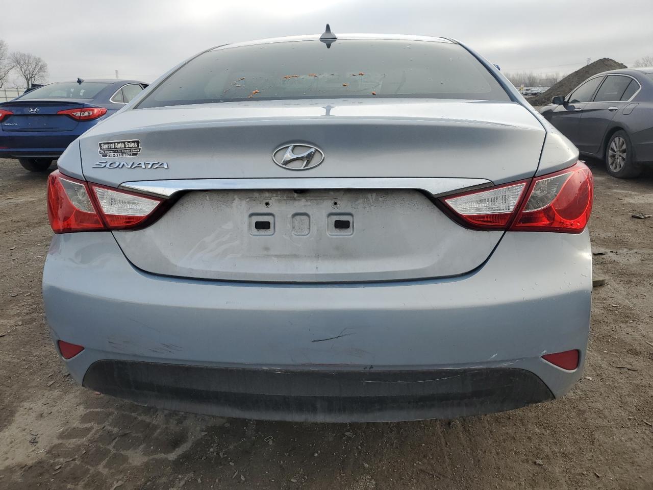 2014 Hyundai Sonata VIN 5NPEB4AC1EH905874 Copart auction photo, all over damage thumbnail 6