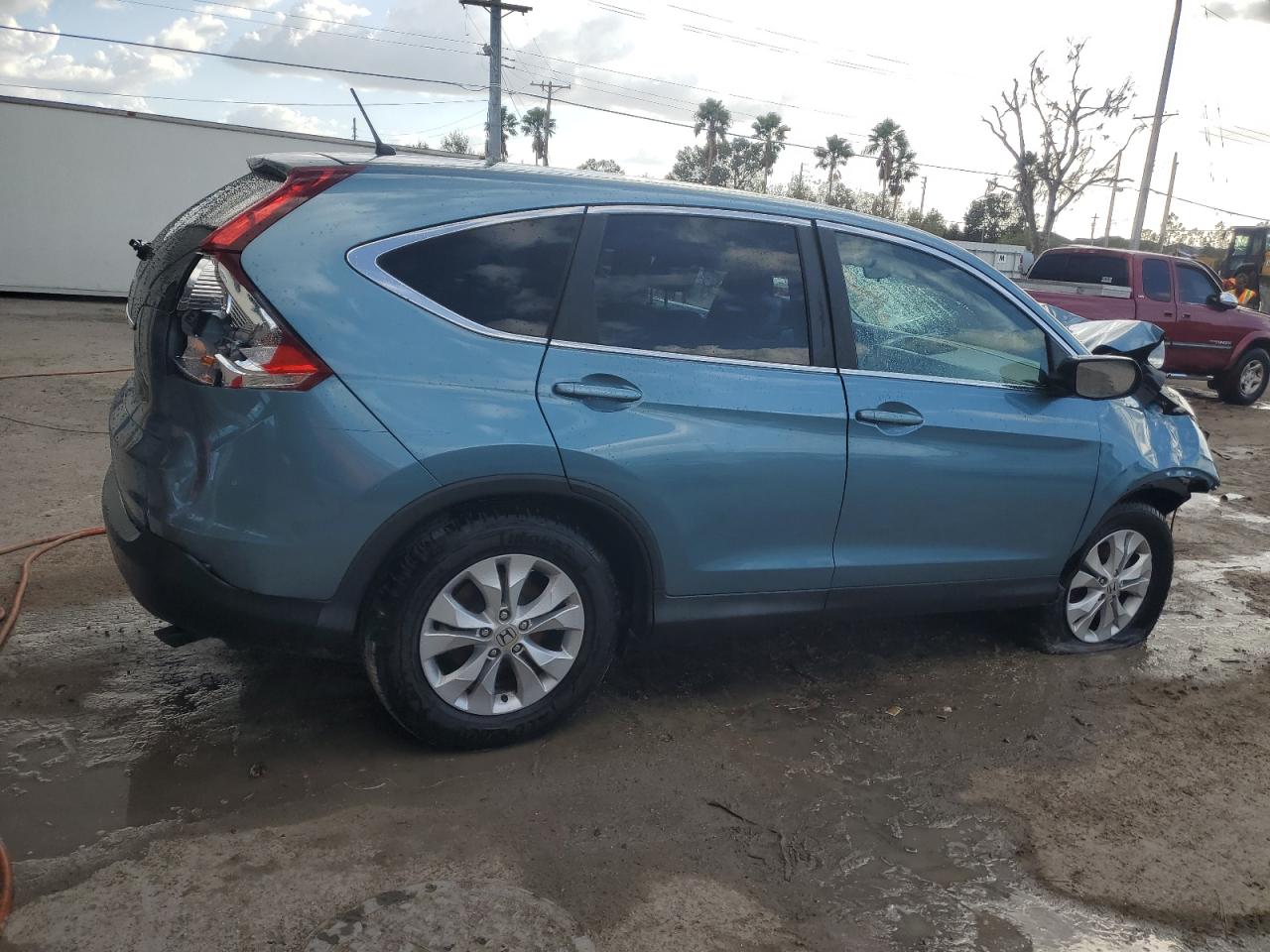 2014 Honda CR-V VIN 2HKRM3H59EH550126 Copart auction photo, front end damage thumbnail 3