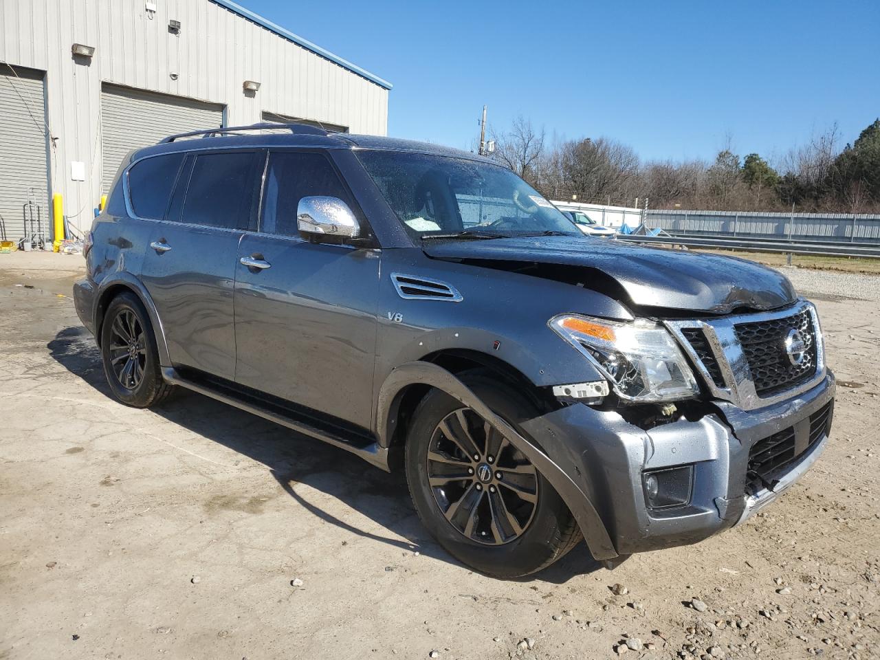 2017 Nissan Armada VIN JN8AY2NF7H9303410 Copart auction photo, front end damage thumbnail 4