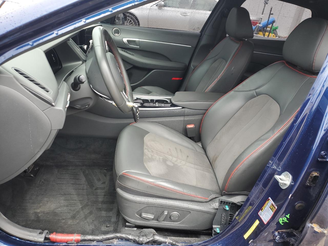2020 Hyundai Sonata VIN 5NPEJ4J25LH042858 Copart auction photo, side damage thumbnail 7