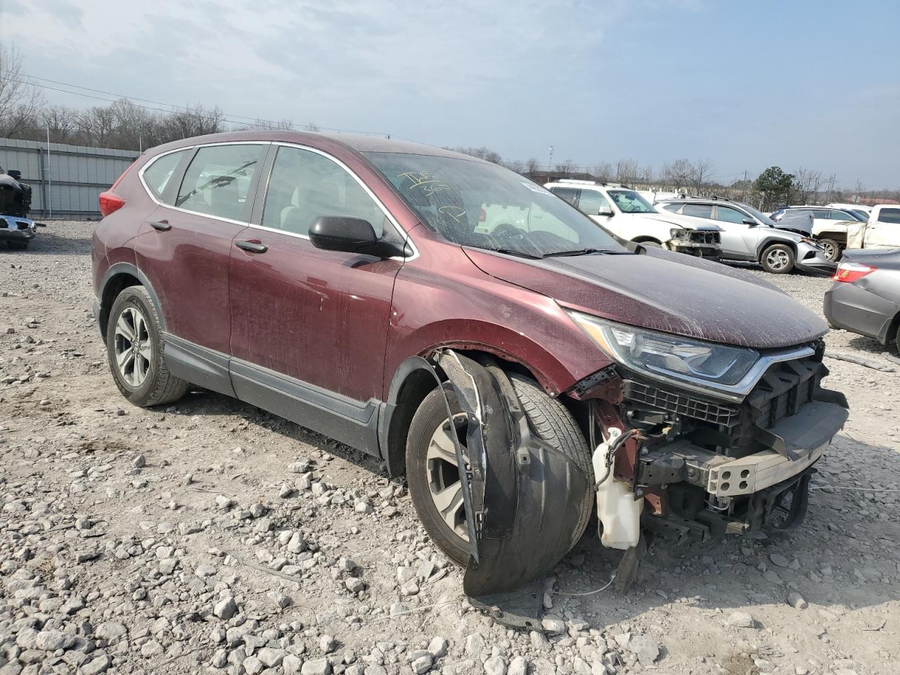 2018 Honda CR-V VIN 2HKRW5H39JH413735 Copart auction photo, front end damage thumbnail 4
