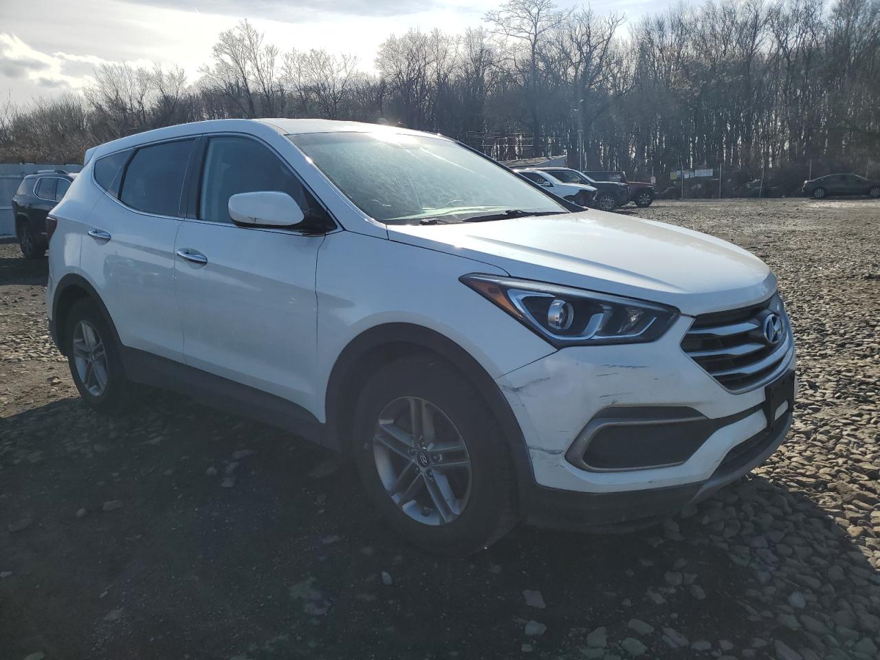 2018 Hyundai Santa Fe VIN 5XYZTDLB6JG534280 Copart auction photo, front end damage thumbnail 4