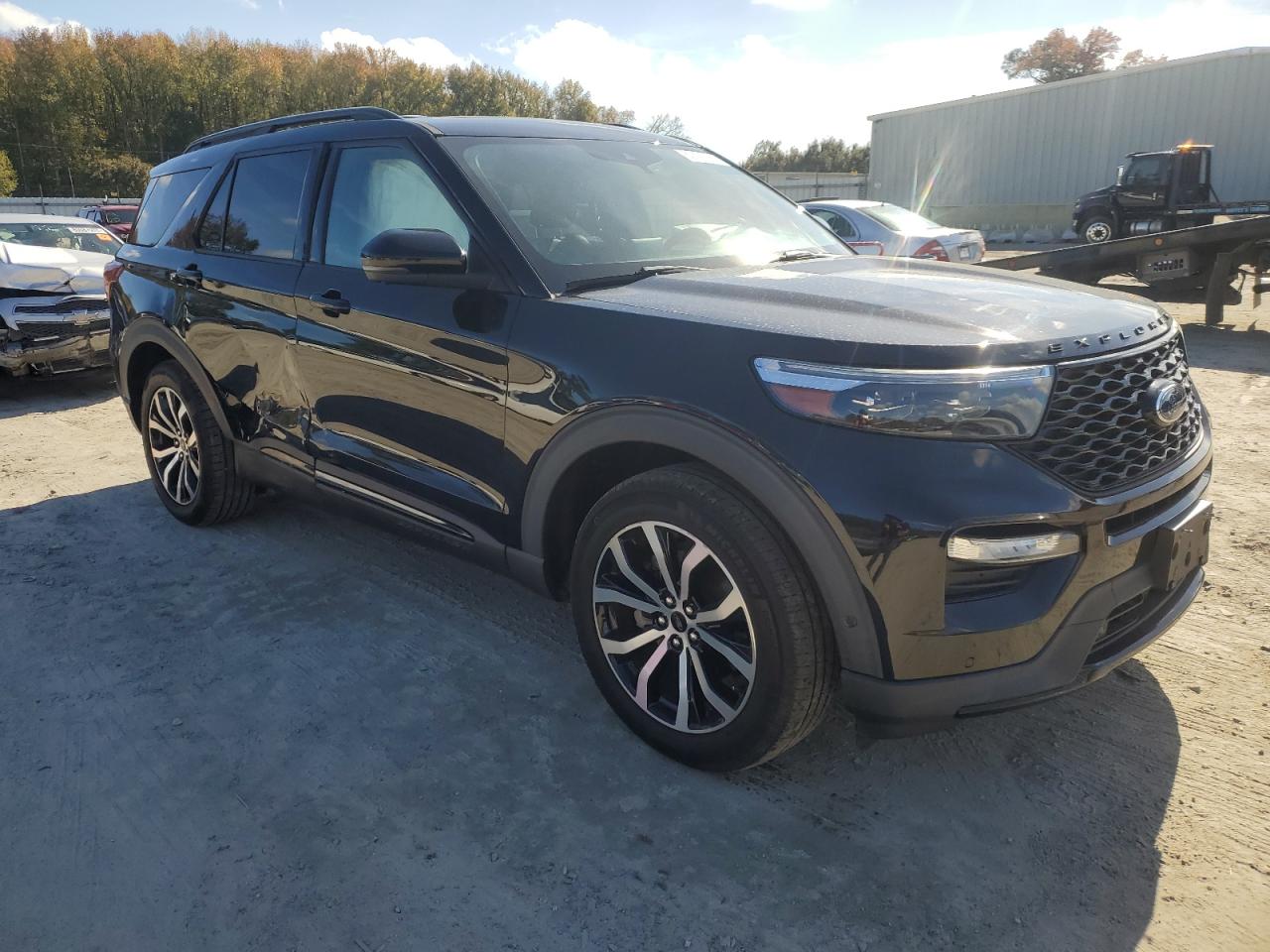 2020 Ford Explorer VIN 1FM5K8GC9LGA89539 Copart auction photo, side / rear end damage thumbnail 4