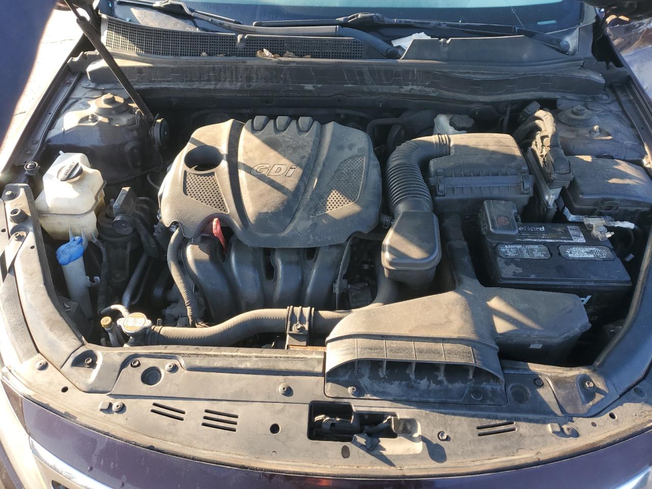 2011 KIA Optima VIN KNAGM4A77B5072015 Copart auction photo, side damage thumbnail 12