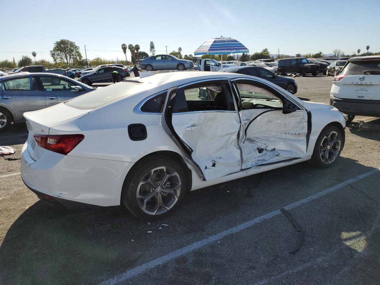 2023 Chevrolet Malibu VIN 1G1ZD5ST4PF168479 Copart auction photo, side / front end damage thumbnail 3