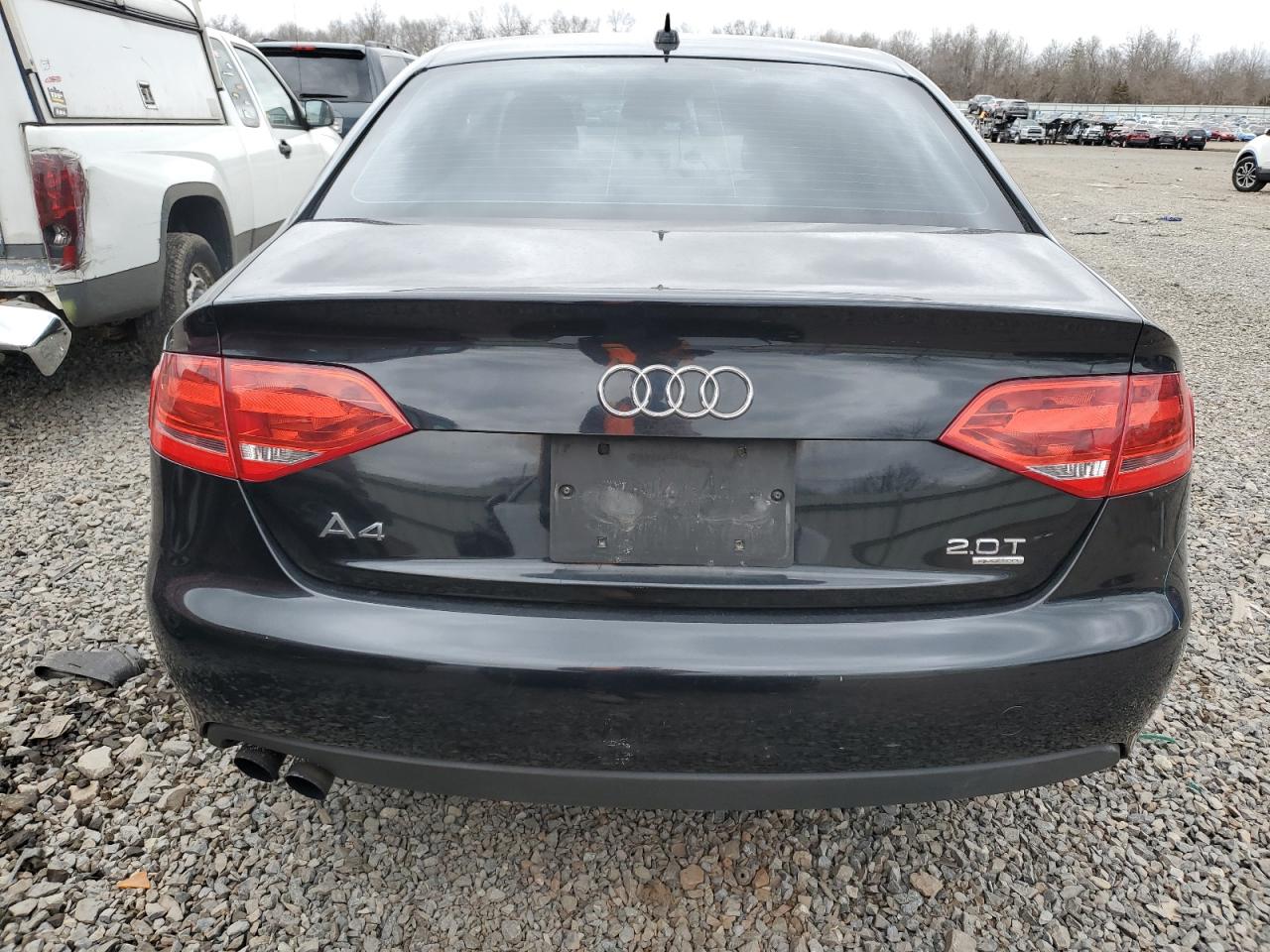 2010 Audi A4 VIN WAUBFAFL9AN070306 Copart auction photo, vandalism damage thumbnail 6
