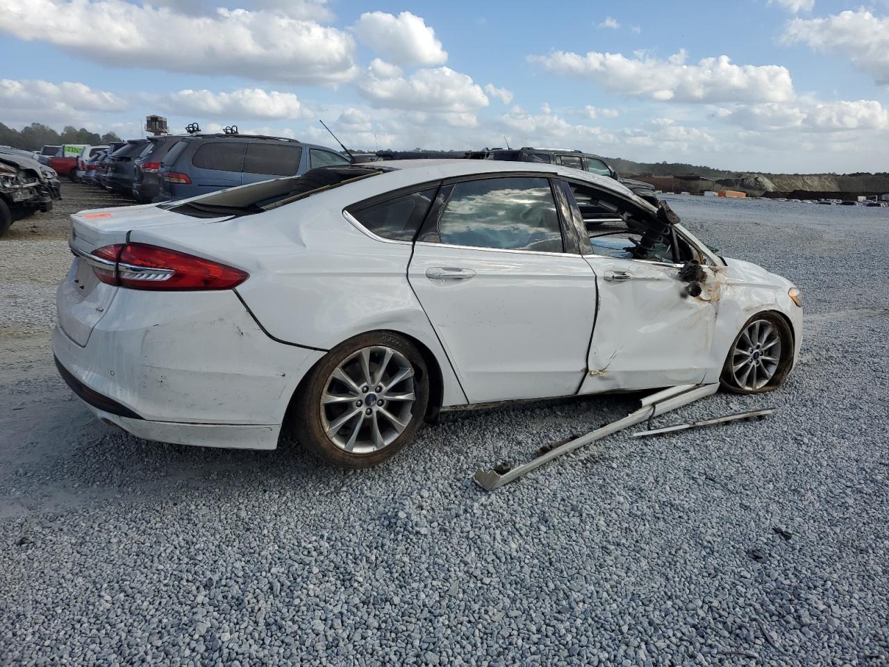 2017 Ford Fusion VIN 3FA6P0H79HR355709 Copart auction photo, rollover damage thumbnail 3