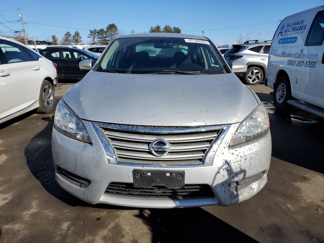 2013 Nissan Sentra VIN 1N4AB7AP0DN902925 Copart auction photo, front end damage thumbnail 5
