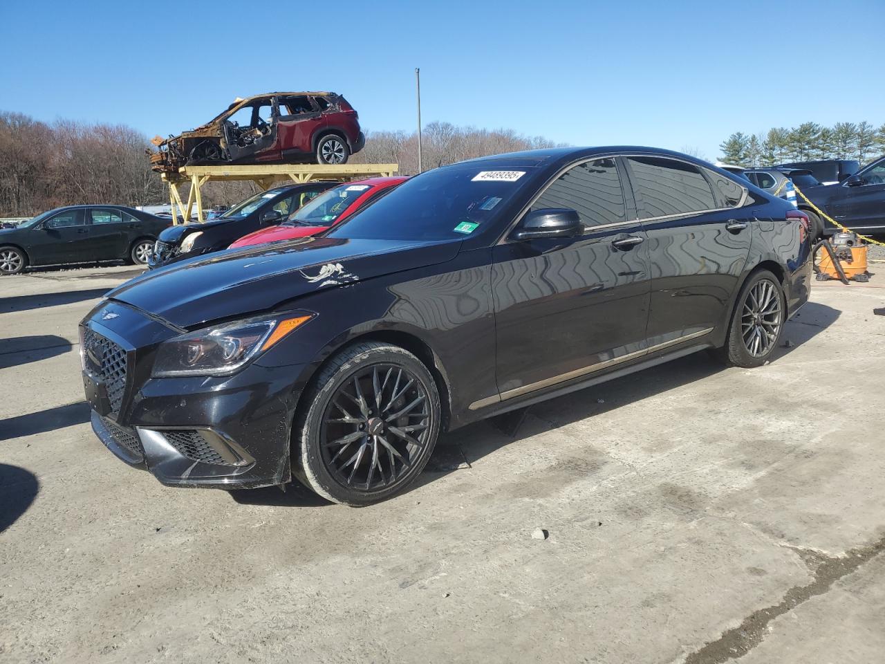 2018 Genesis G80 VIN KMHGN4JB0JU249217 - Copart auction photo