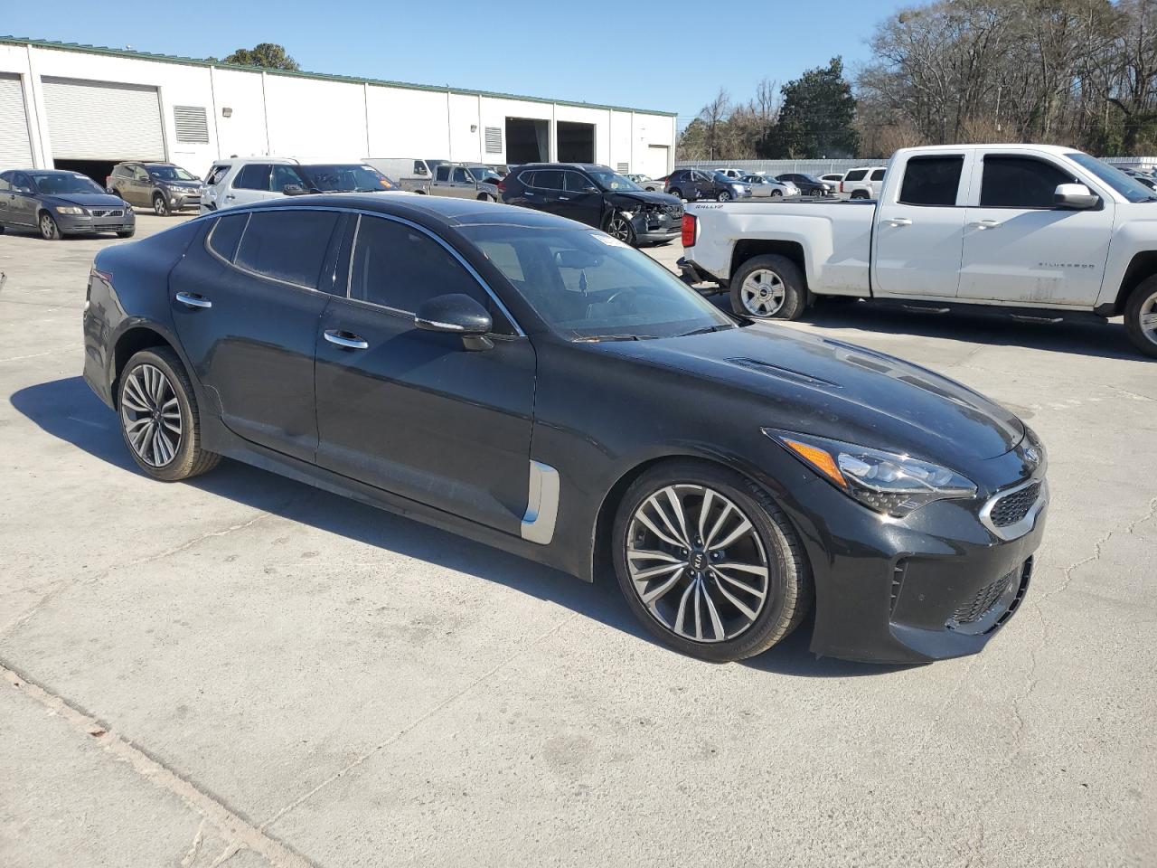 2019 KIA Stinger VIN KNAE15LA0K6063911 Copart auction photo, front end / undercarriage damage thumbnail 4