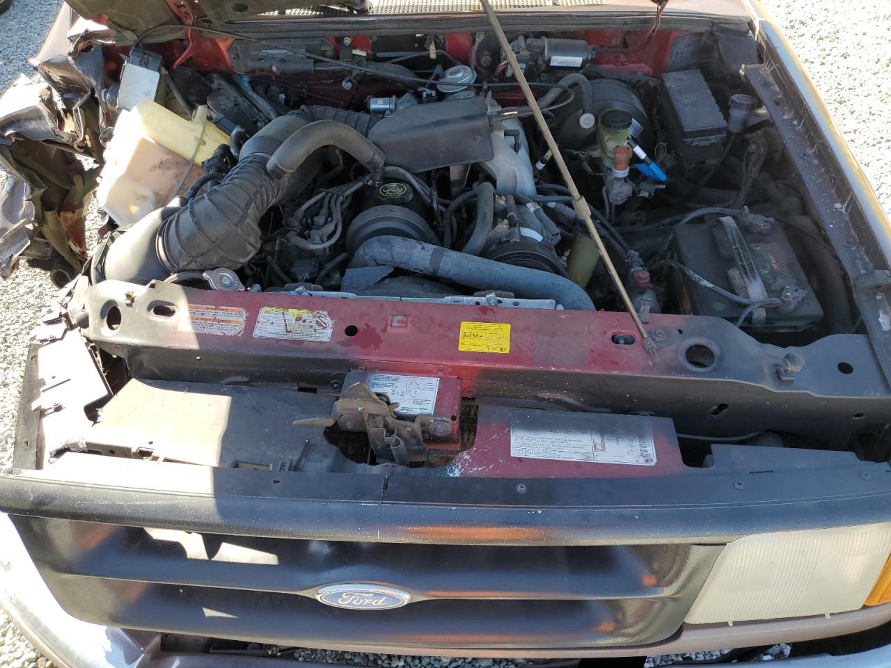 1995 Ford Ranger VIN 1FTCR10A6SPA57427 Copart auction photo, front end damage thumbnail 11