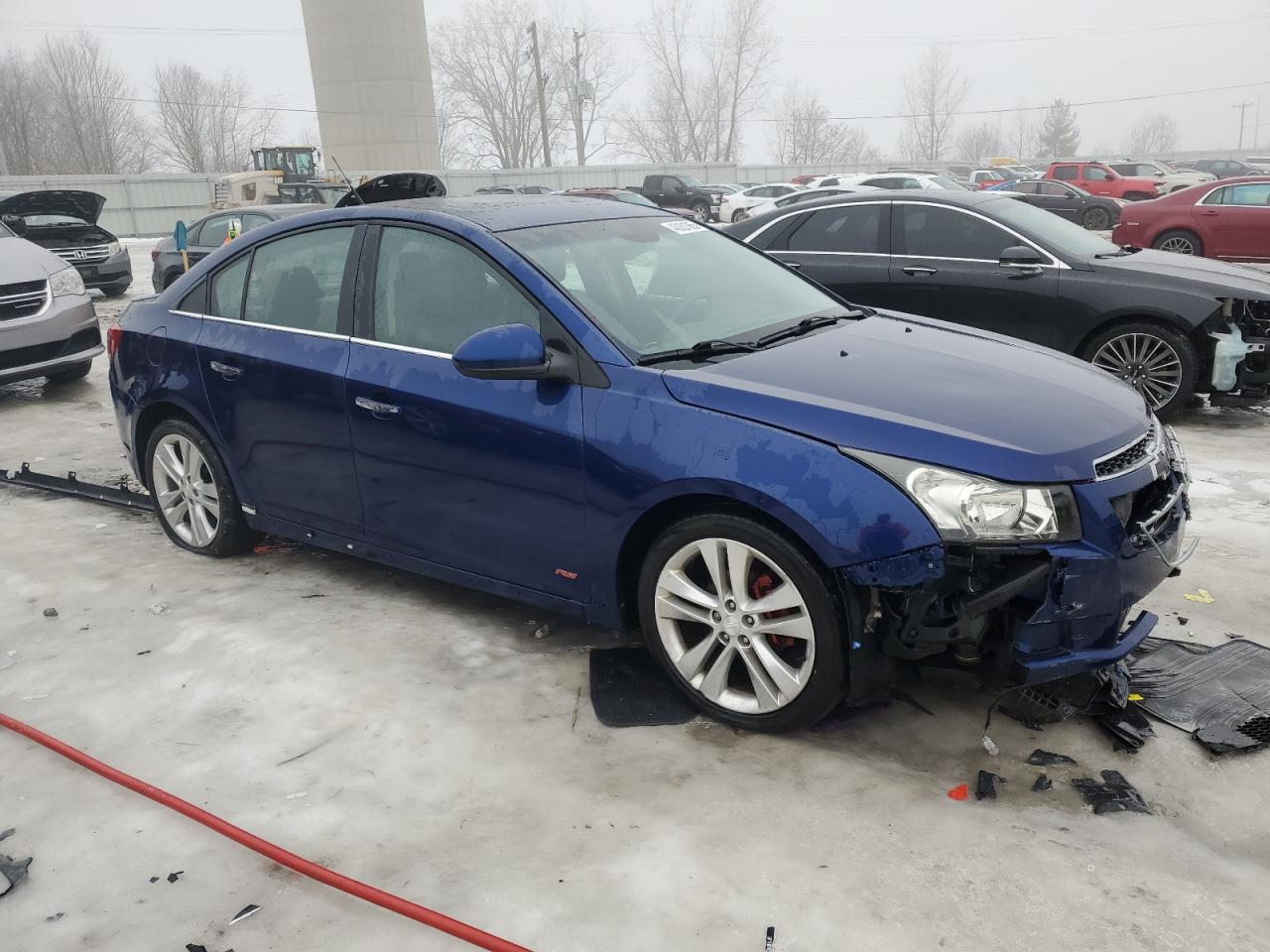 2013 Chevrolet Cruze VIN 1G1PG5SB6D7148178 Copart auction photo, front end / rear end damage thumbnail 4