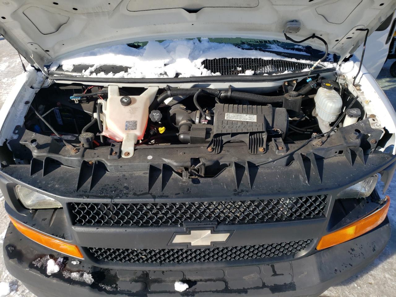 2008 Chevrolet Express VIN 1GAHG39K481168968 Copart auction photo, front end / side damage thumbnail 12