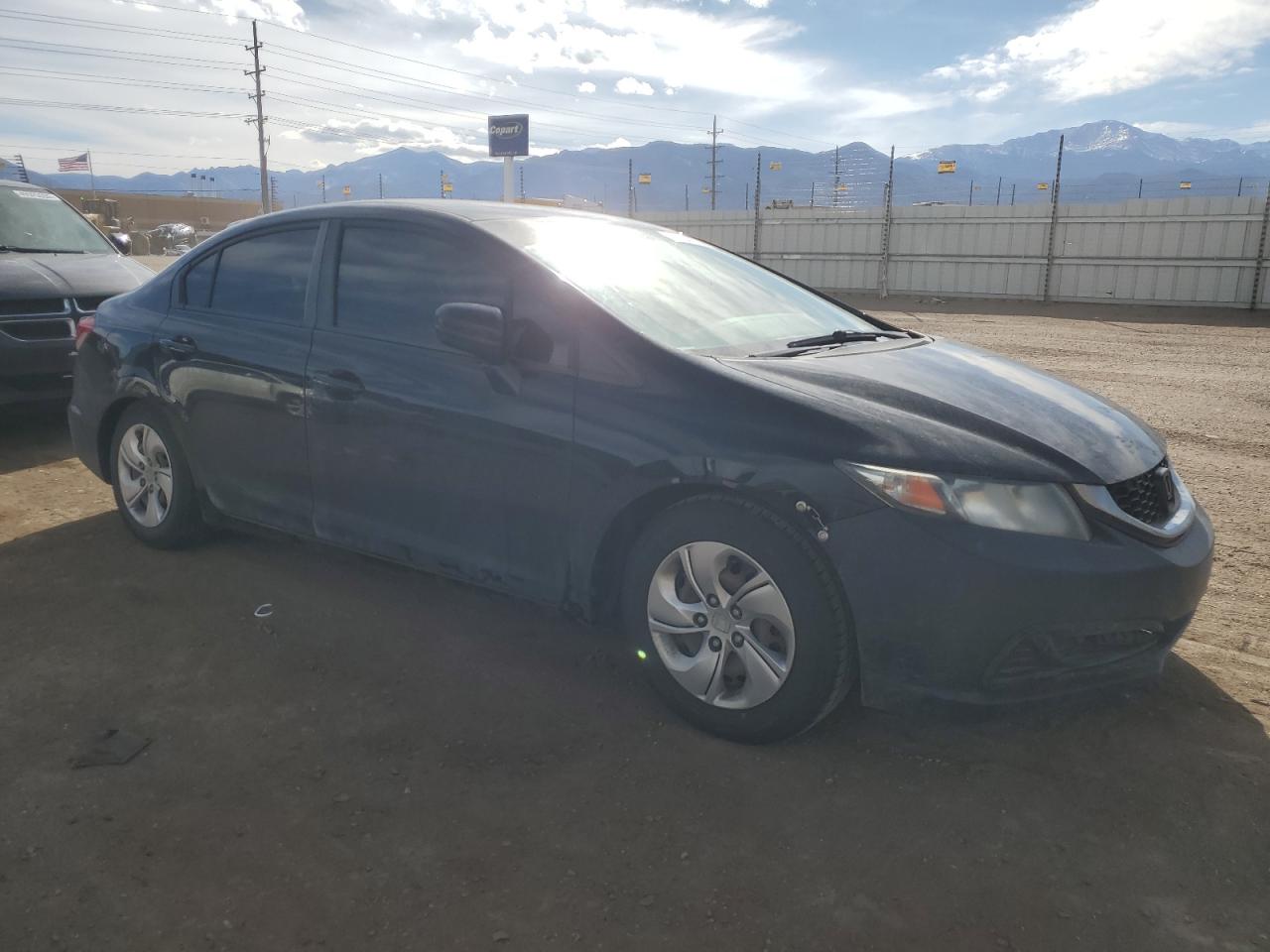 2014 Honda Civic VIN 19XFB2E5XEE043375 Copart auction photo, rear end / side damage thumbnail 4