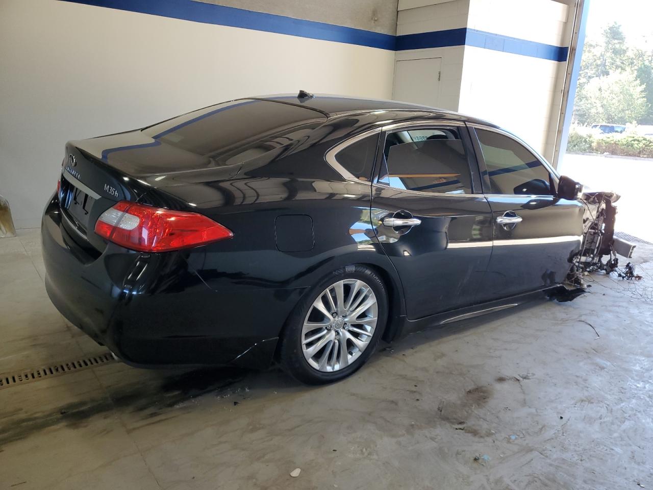 2012 Infiniti M VIN JN1EY1AP2CM910040 Copart auction photo, front end / undercarriage damage thumbnail 3