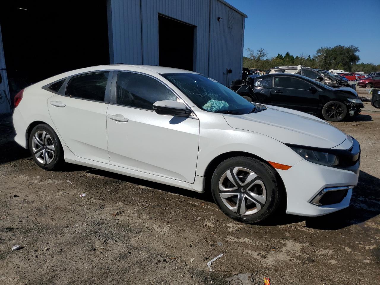 2019 Honda Civic VIN 2HGFC2F67KH546092 Copart auction photo, front end / rear end damage thumbnail 4