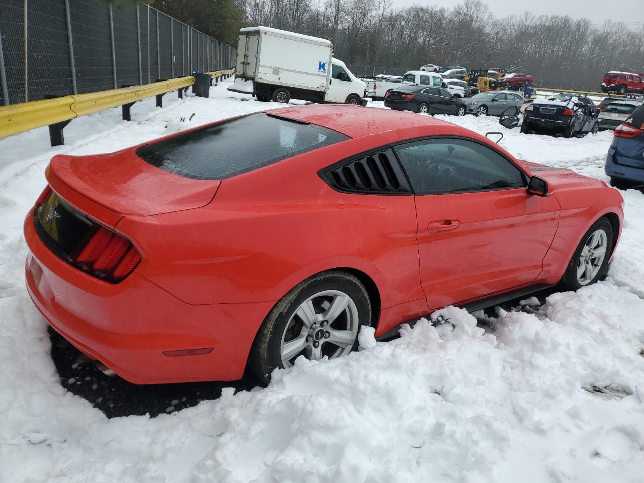 2015 Ford Mustang VIN 1FA6P8TH3F5423968 Copart auction photo, side damage thumbnail 3