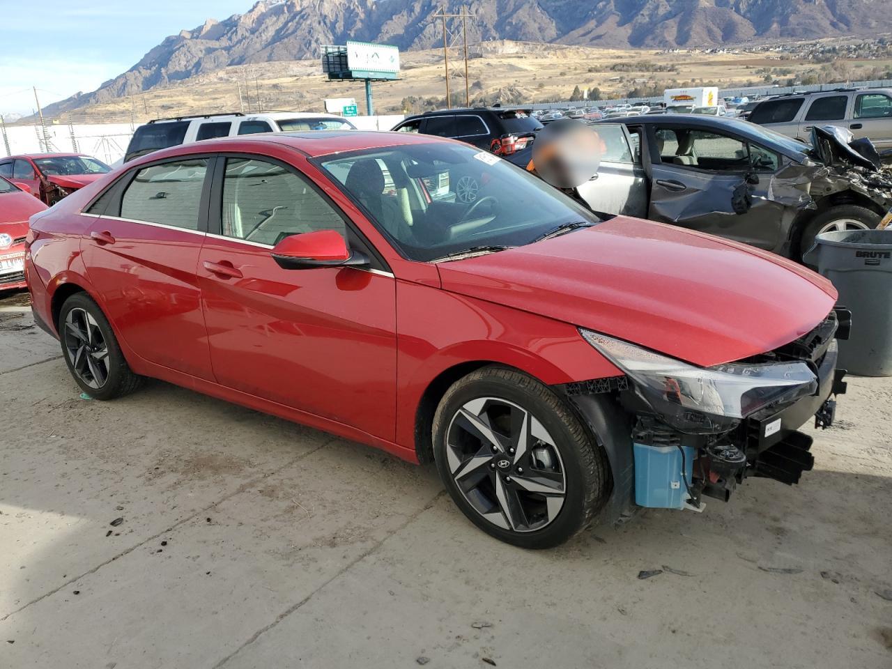 2021 Hyundai Elantra VIN 5NPLN4AG4MH012470 Copart auction photo, front end damage thumbnail 4