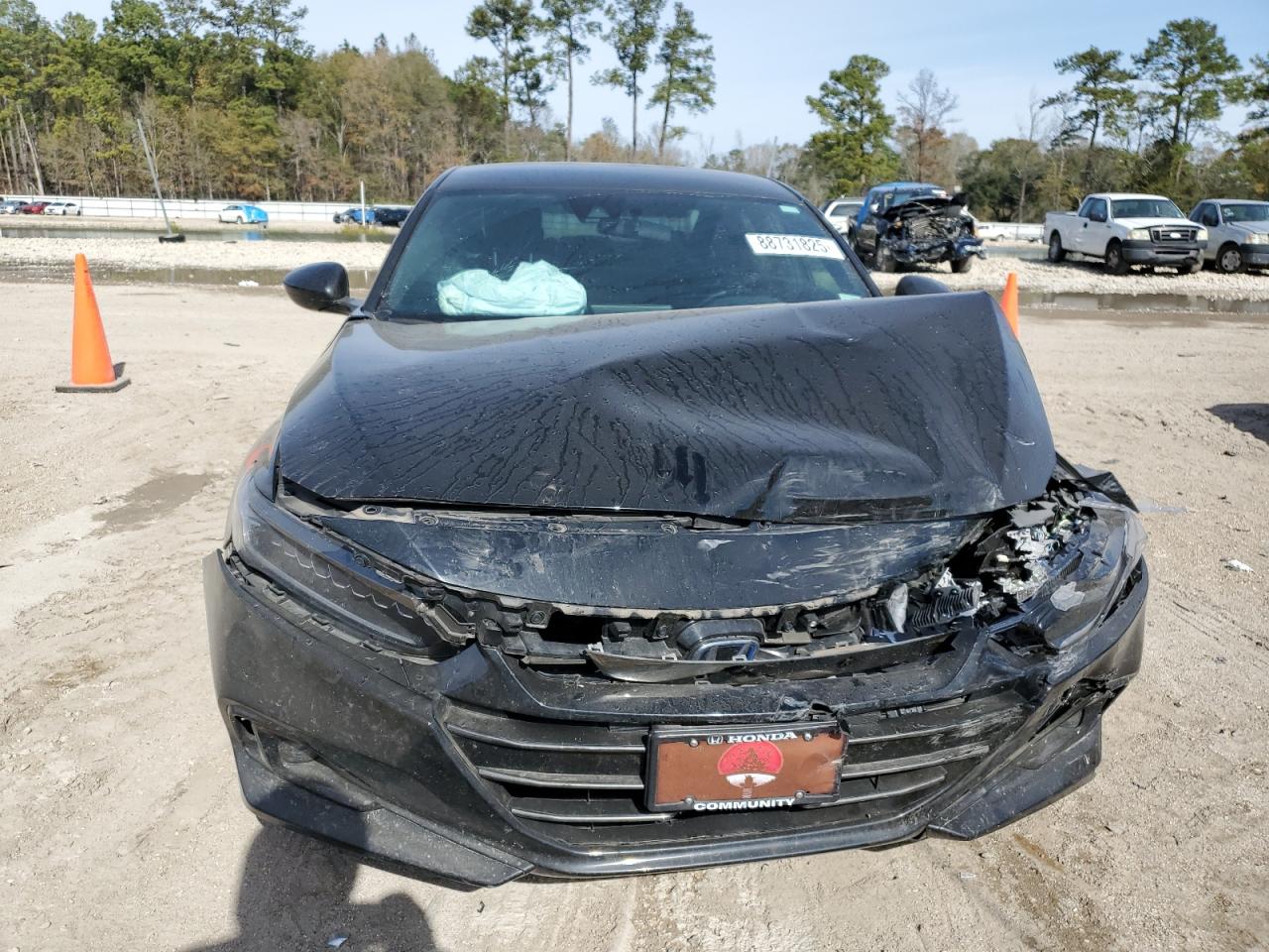 2022 Honda Accord VIN 1HGCV3F2XNA000048 Copart auction photo, front end damage thumbnail 5