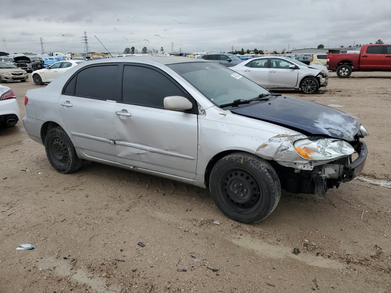 2006 Toyota Corolla VIN 1NXBR32E36Z618709 Copart auction photo, front end / side damage thumbnail 4
