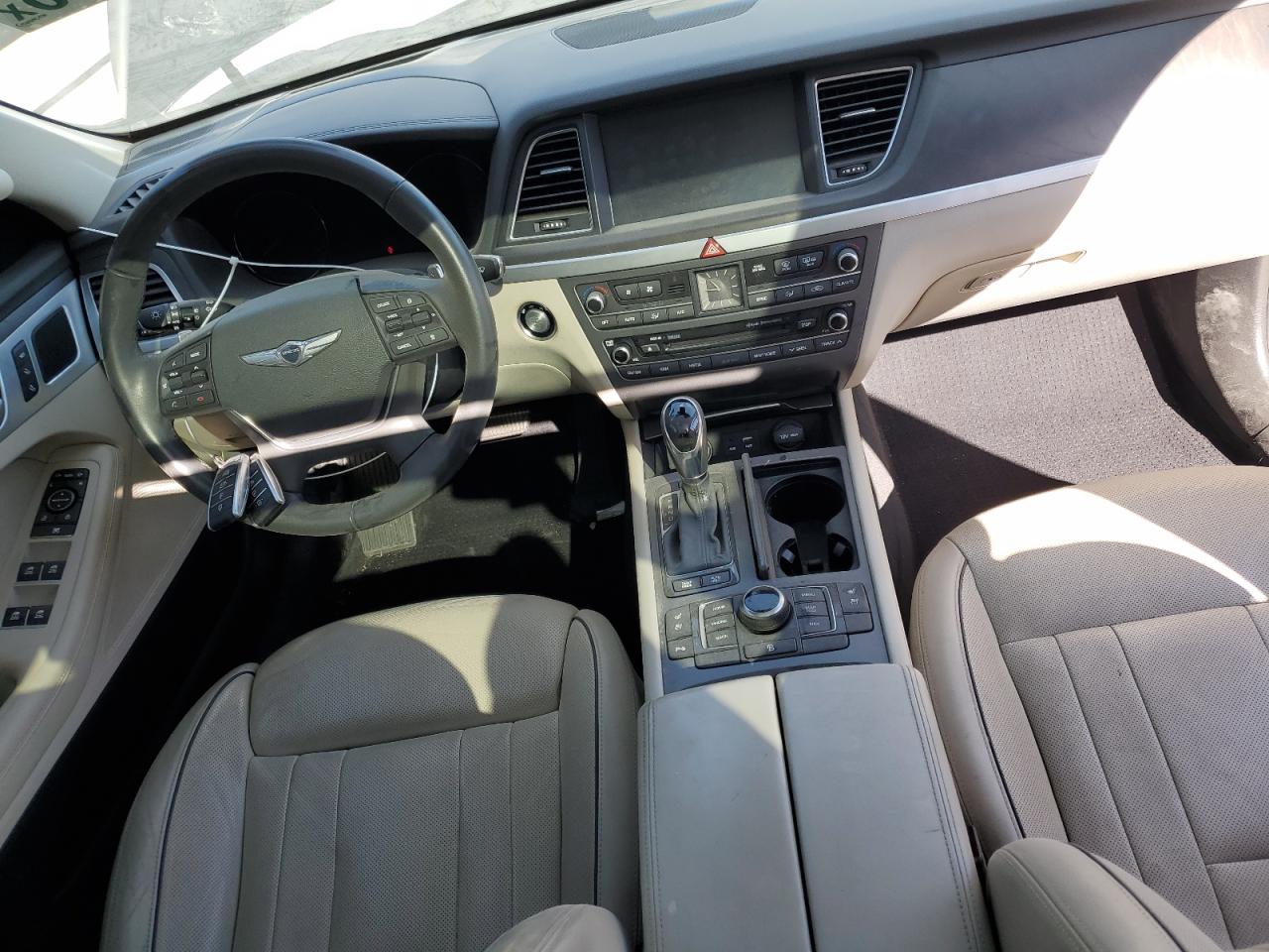 2017 Genesis G80 VIN KMHGN4JE8HU184184 Copart auction photo, rear end / side damage thumbnail 8